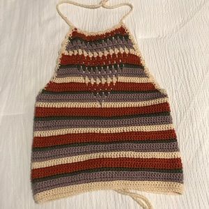 Crotchet halter top